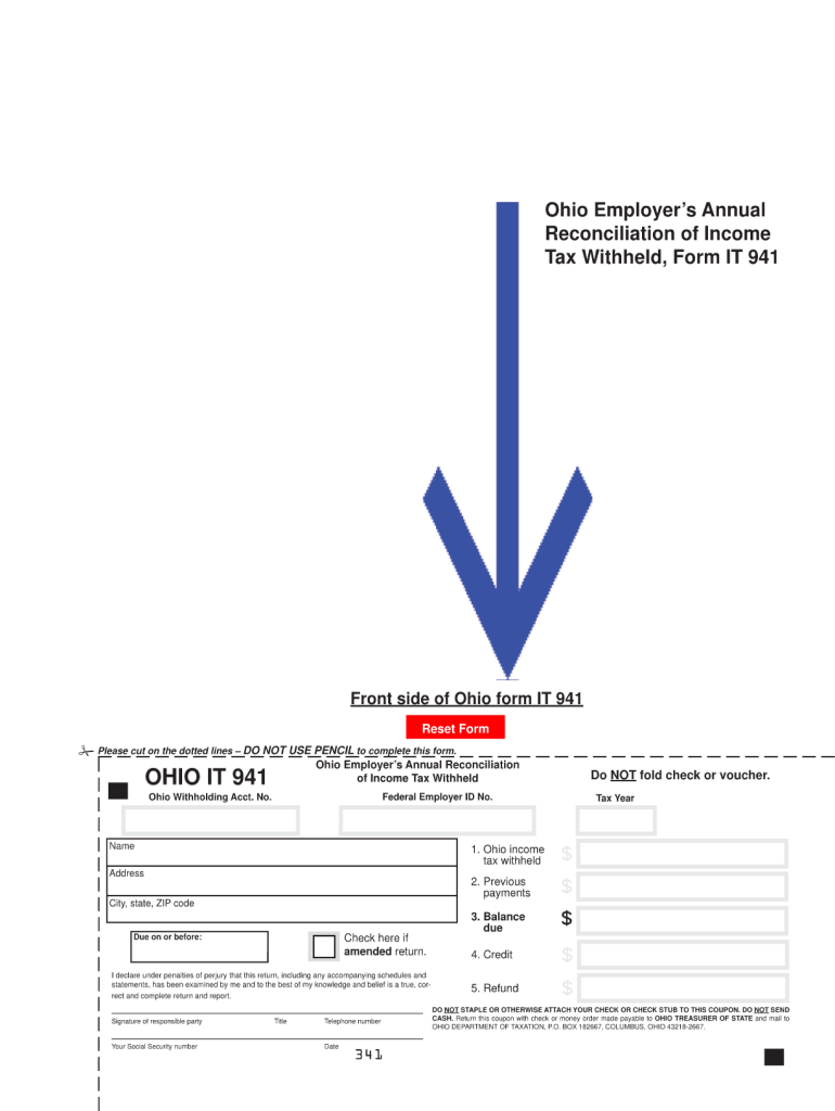 Ohio it 941  Form