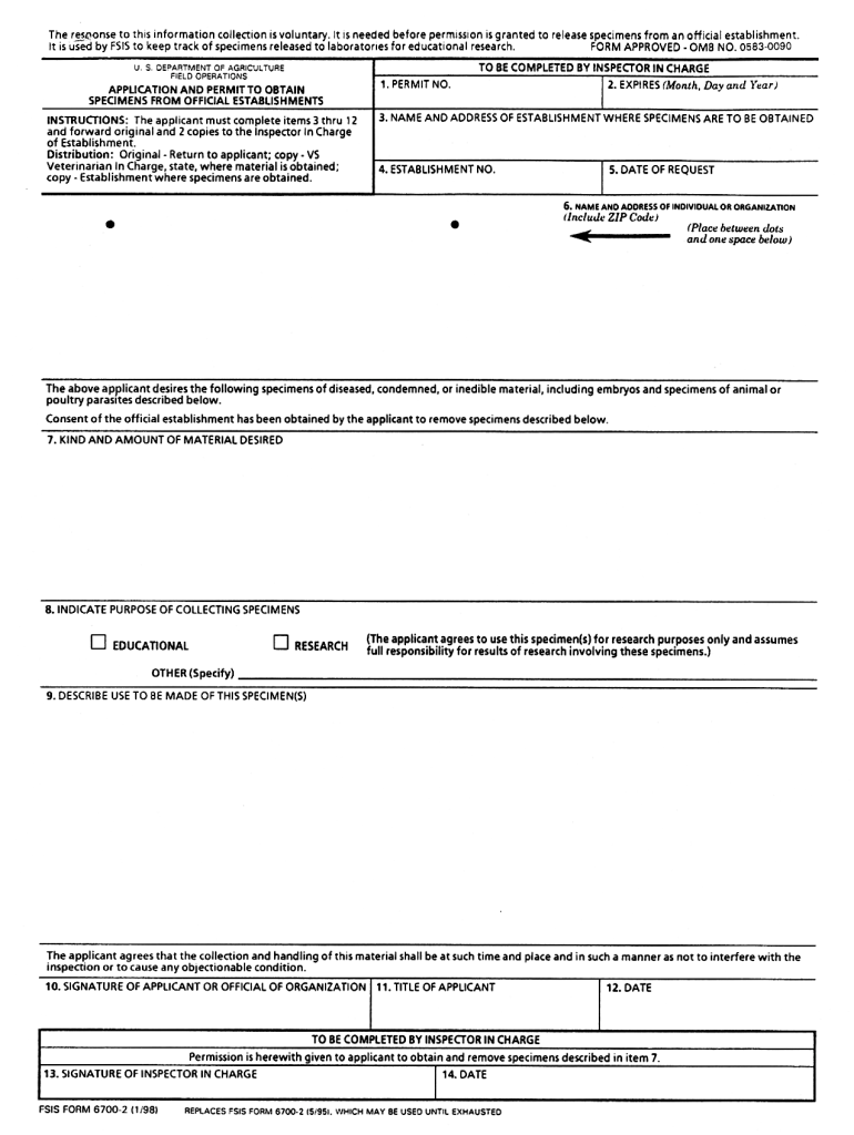 Fsis 2400 3  Form