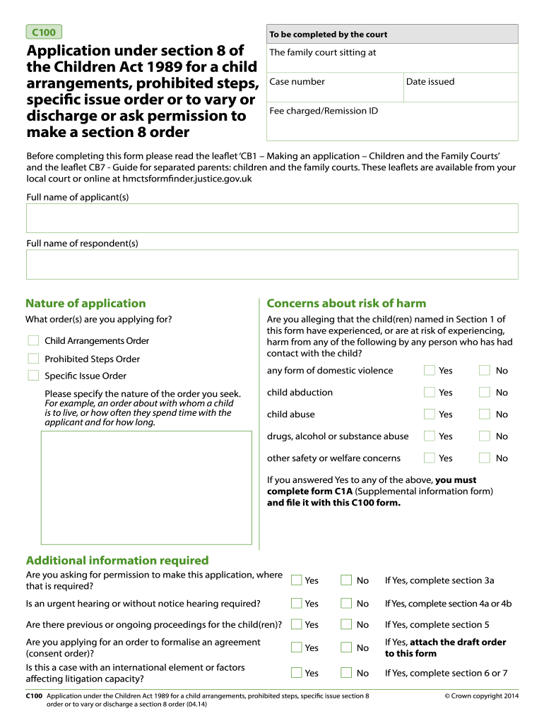 C100 Form