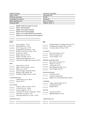 Patient&#039;sName  Form