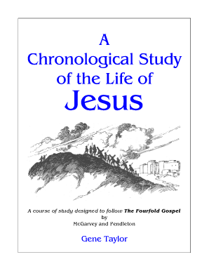 A Chronological Study of the Life of Jesus PDF  Form