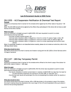 Dds 1205 Form PDF