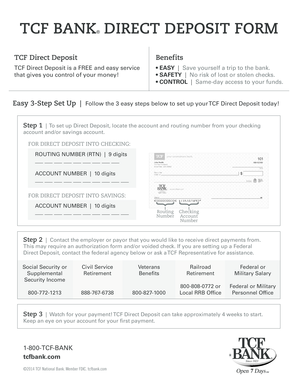 Tcf Voided Check  Form