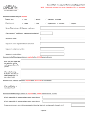 Account Maintenance Form