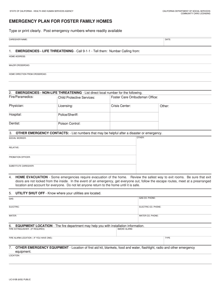 Lic 610b  Form