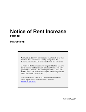 Sample of Rent Increase Letter in Nigeria  Form