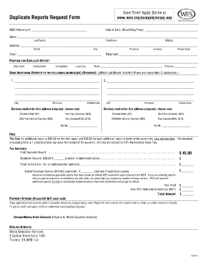 How to Download Wes Report  Form