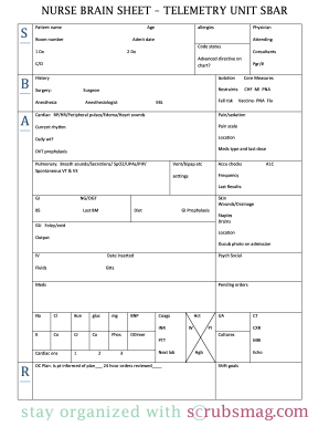 Sbar Template Fill Out And Sign Printable Pdf Template Signnow