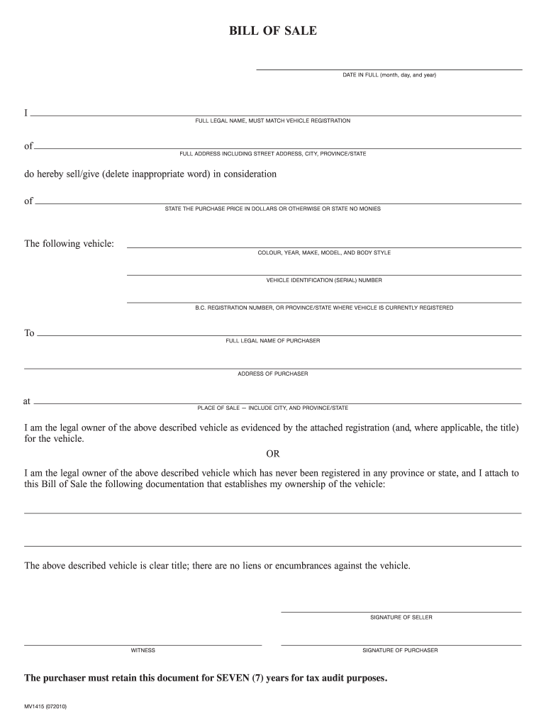 Mv1415 Form
