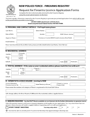 Png Firearms Licence Application Form