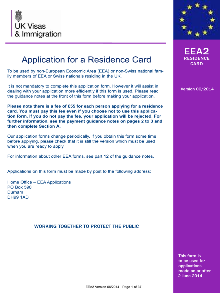  Eea2 Application Form 2014-2024