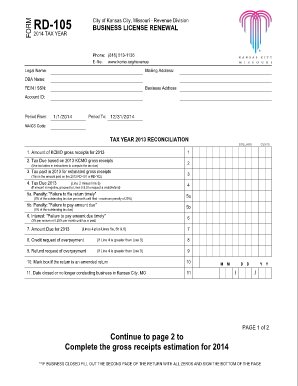 Rd 105 Kansas City  Form