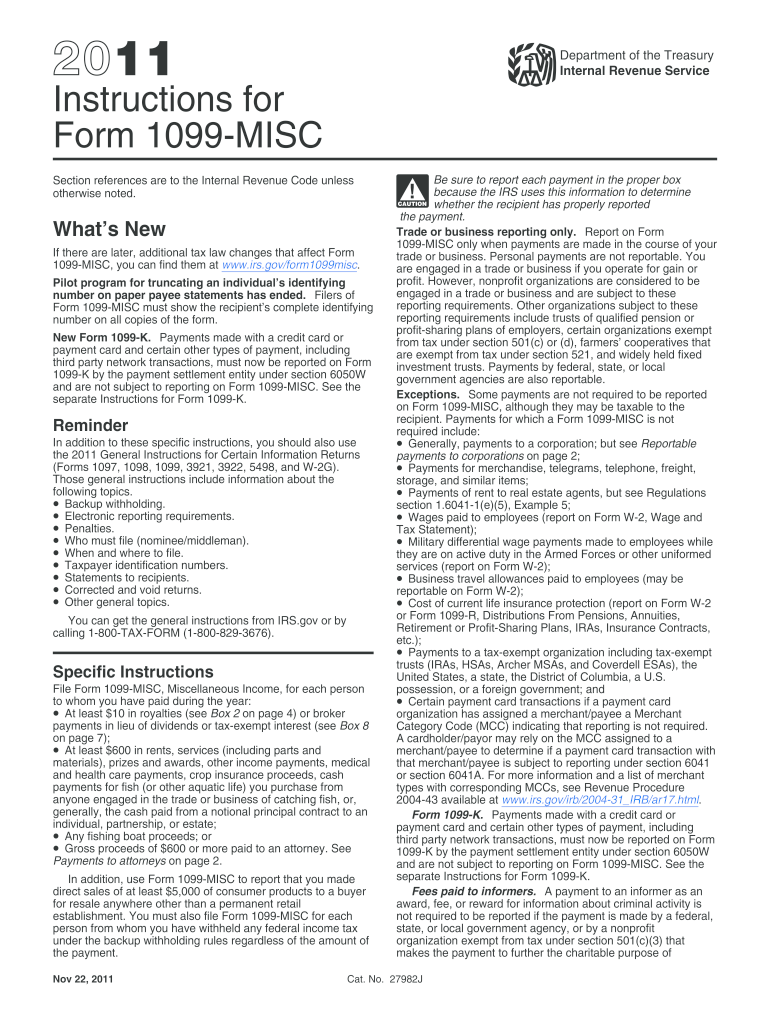 Get and Sign Misc Form 2011