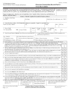 Washington State 4473 Form