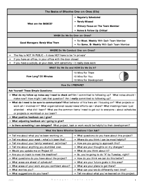 Manager Tools Basics  Form