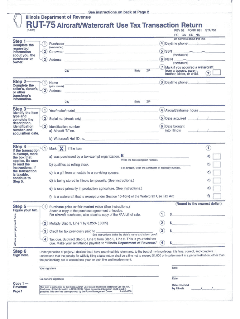 Rut 75 Form