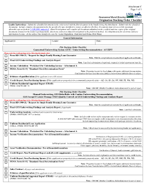 Usda Stacking Order  Form