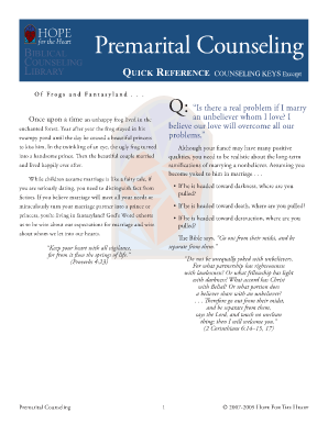 The Premarital Counseling Handbook PDF  Form