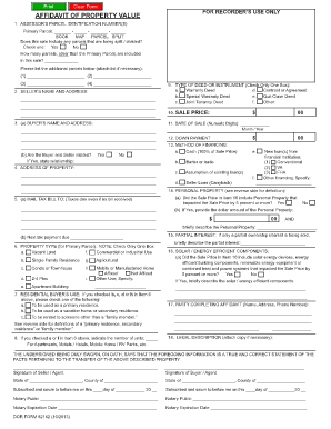 Affidavit of Property Value Maricopa County  Form
