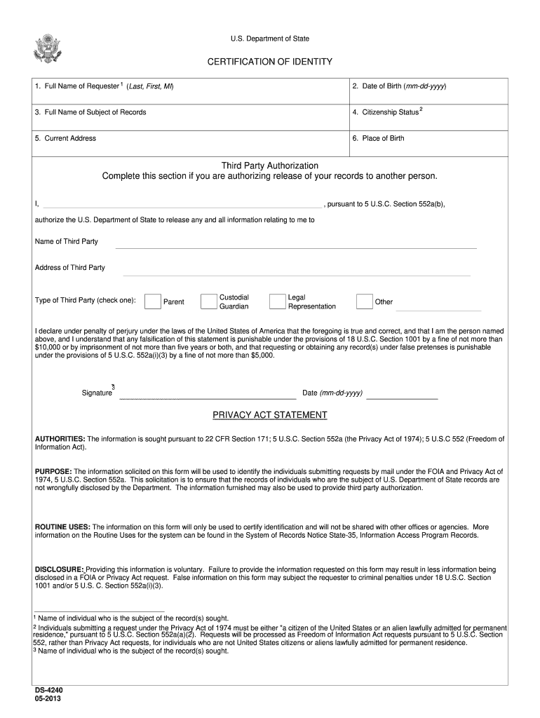 Get and Sign Ds 4240 2013-2022 Form