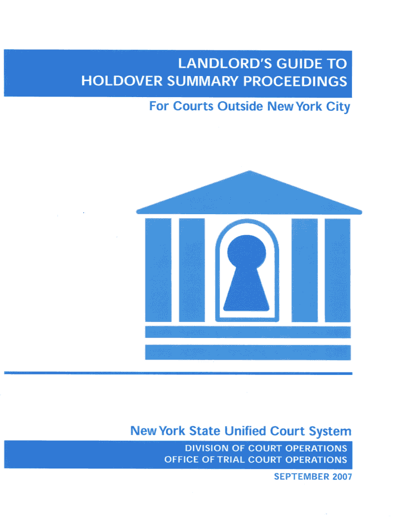 Holdover Petition New York  Form