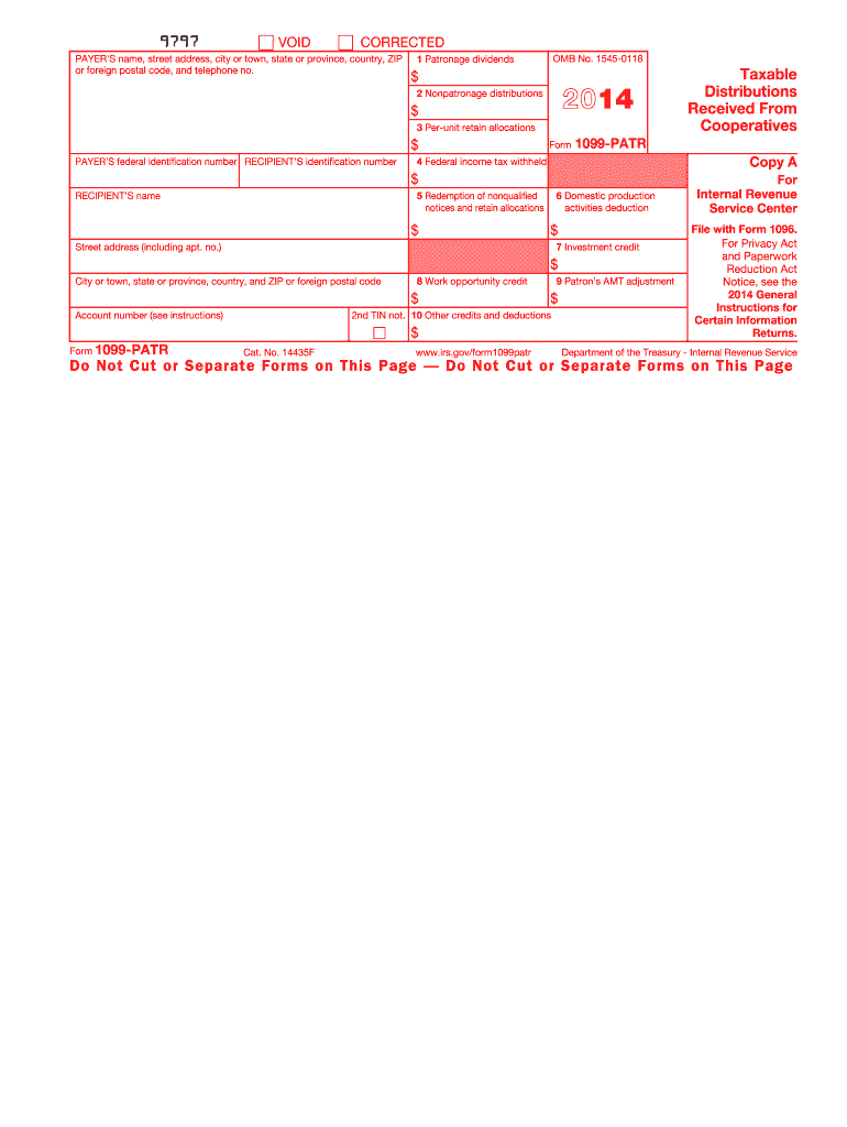  1099 Form 2014