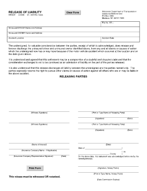 Vehicle Waiver Form