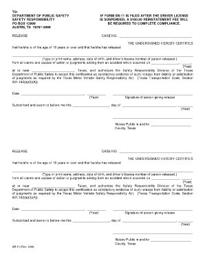 Sr 11 Form