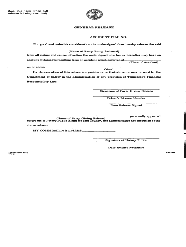 Tennessee Conditional  Form
