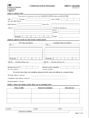  Fep1v Form 2012