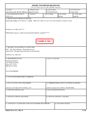 Usacc Form 112 Fillable