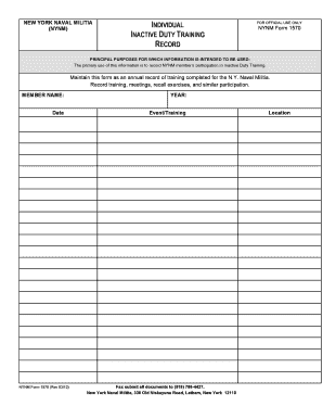 NYNM Form 1570 DMNA Dmna Ny