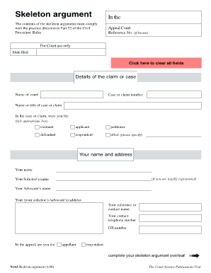 Hm Courts Tribunals Service  Form