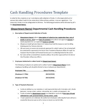  Cash Handling Policy Template 2010-2024