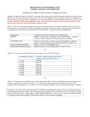 Lacity Parking Form