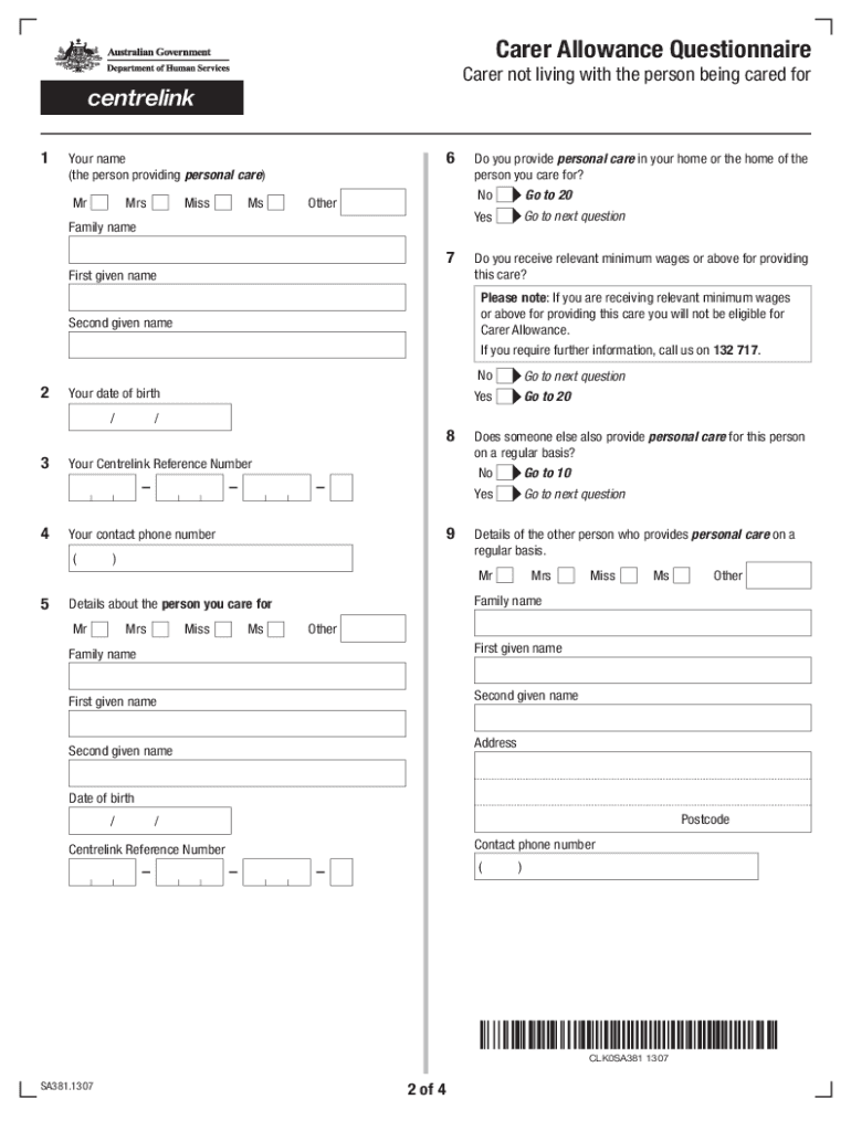 Sa381 Form