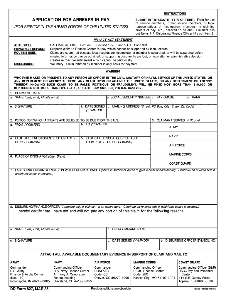 Get and Sign 827 1985-2022 Form
