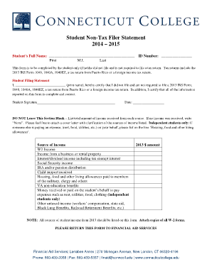  Irs Non Filer Form 2014