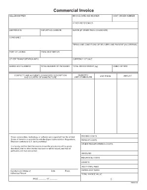 Waybill Template  Form