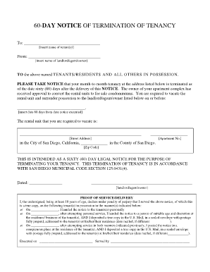 60 Day Notice  Form