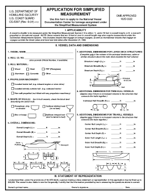 APPLICATION for SIMPLIFIED Uscg  Form