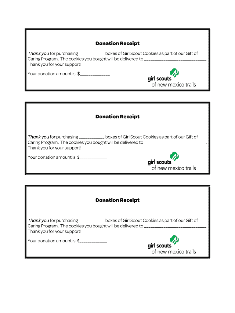 Dontion Printable Guide  Form