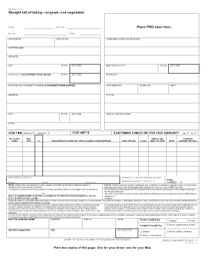 My Yrc Freight  Form