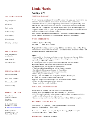 Cv Format Mauritius