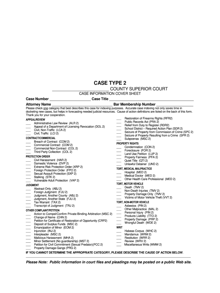  WA Case Type 2 2019