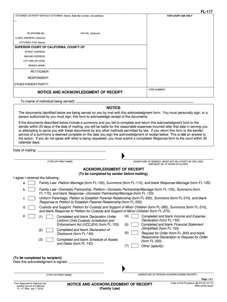  Form Fl 117 2021-2024