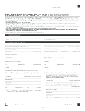 Wells Fargo Power of Attorney  Form