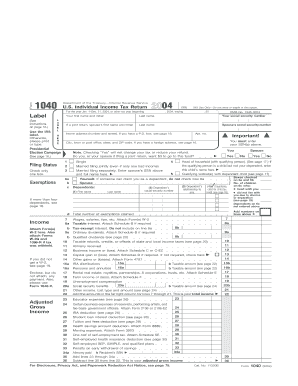 1040 Fillable Form