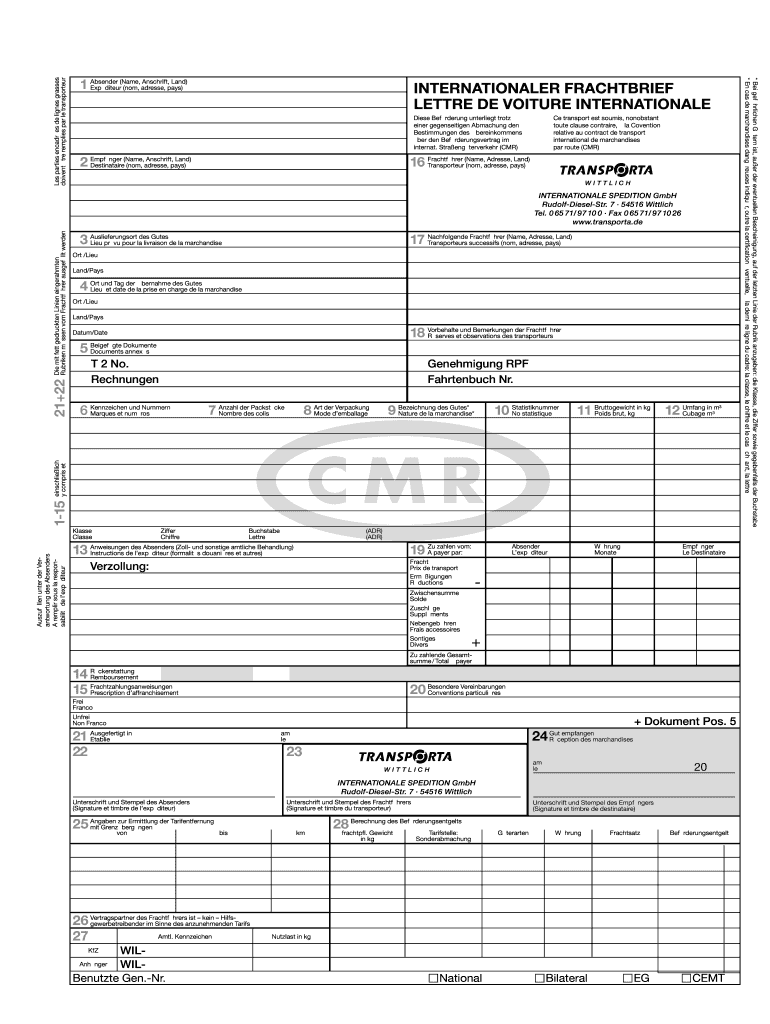 Cmr PDF Download  Form