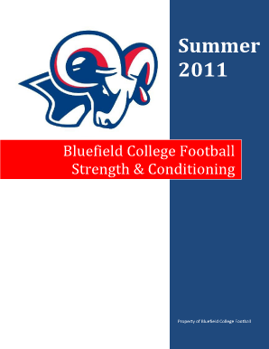 Nfl Strength and Conditioning Program PDF  Form